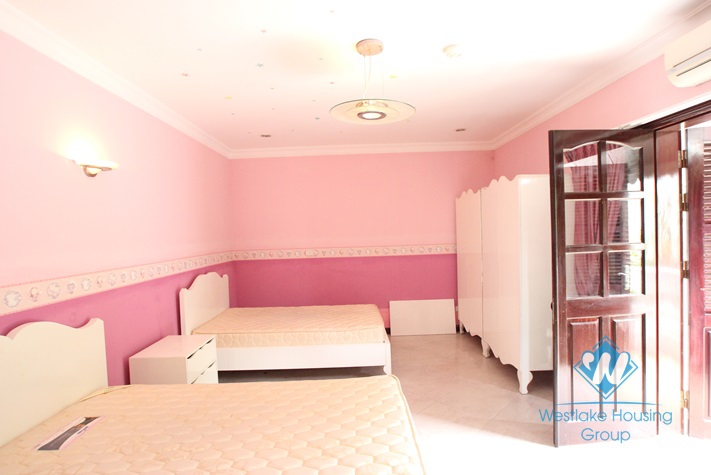 High quality house for rent with garden around in Ciputra area, Tay Ho District, Ha Noi